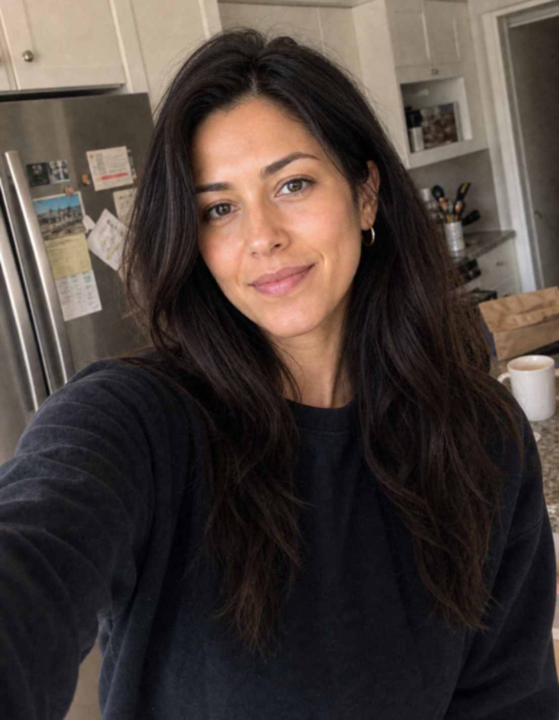 Selfie before AI headshot generation